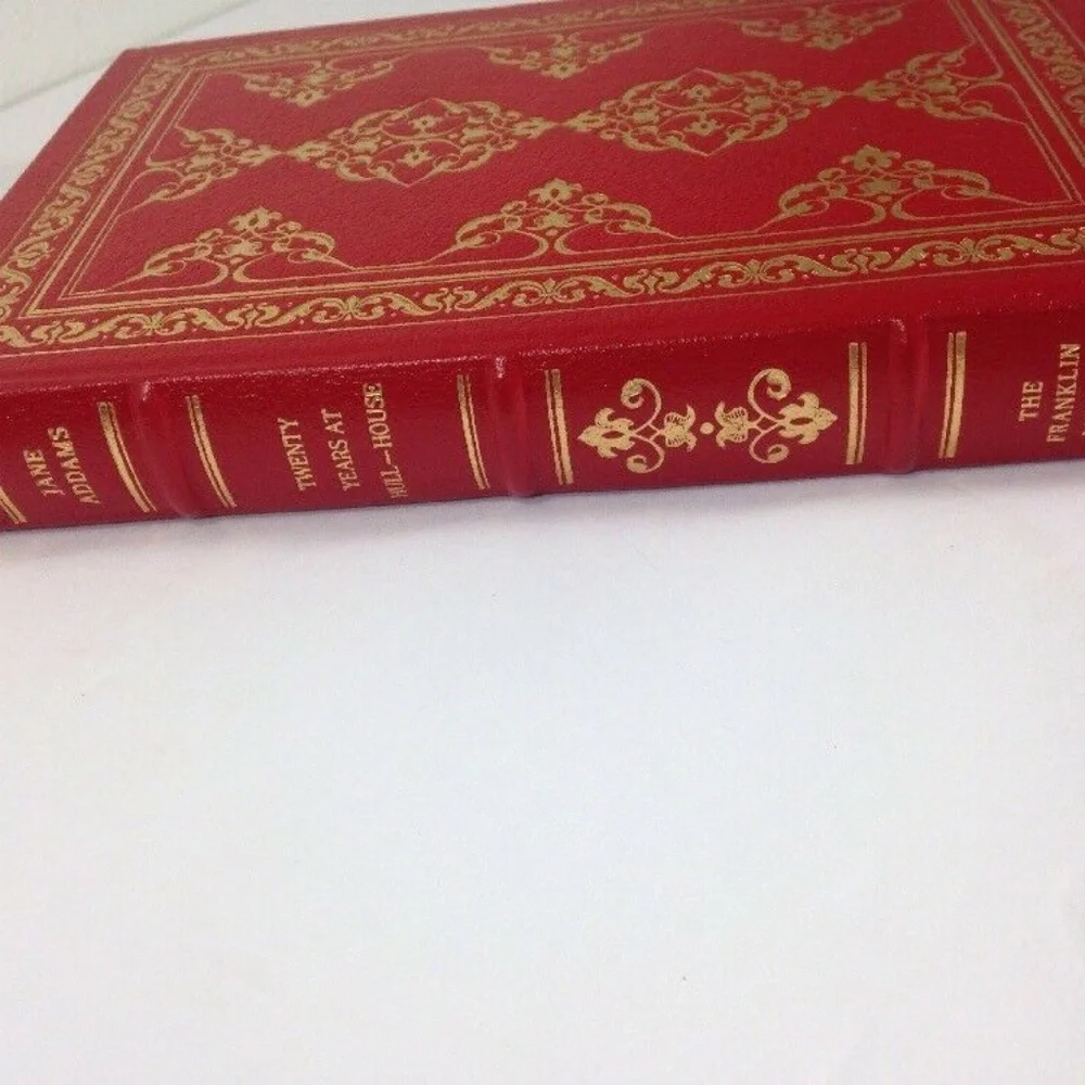 Franklin Library Red Leather Book Jane Addams‎